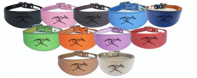 Sighthound Whippet Greyhound Collar Padded Backing Laser Engraved D45
